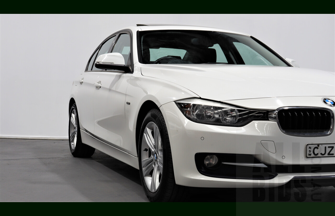 1/2013 BMW 318d Sport LINE F30 4d Sedan White 2.0L Turbo Diesel