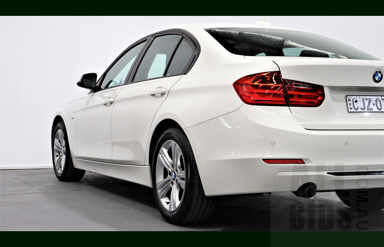 1/2013 BMW 318d Sport LINE F30 4d Sedan White 2.0L Turbo Diesel