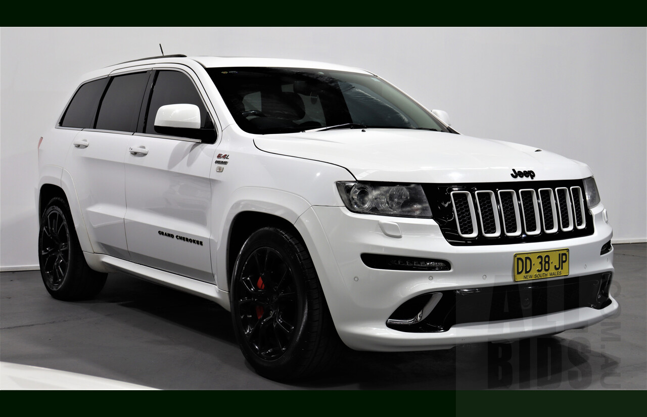 12/2012 Jeep Grand Cherokee SRT 8 (4x4) WK MY12 4d Wagon White 6.4L