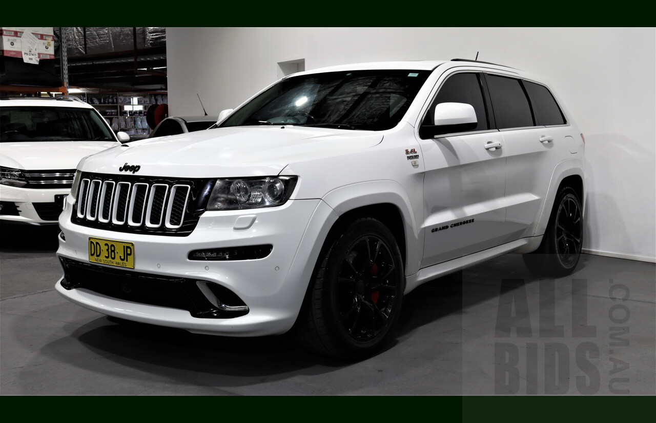 12/2012 Jeep Grand Cherokee SRT 8 (4x4) WK MY12 4d Wagon White 6.4L