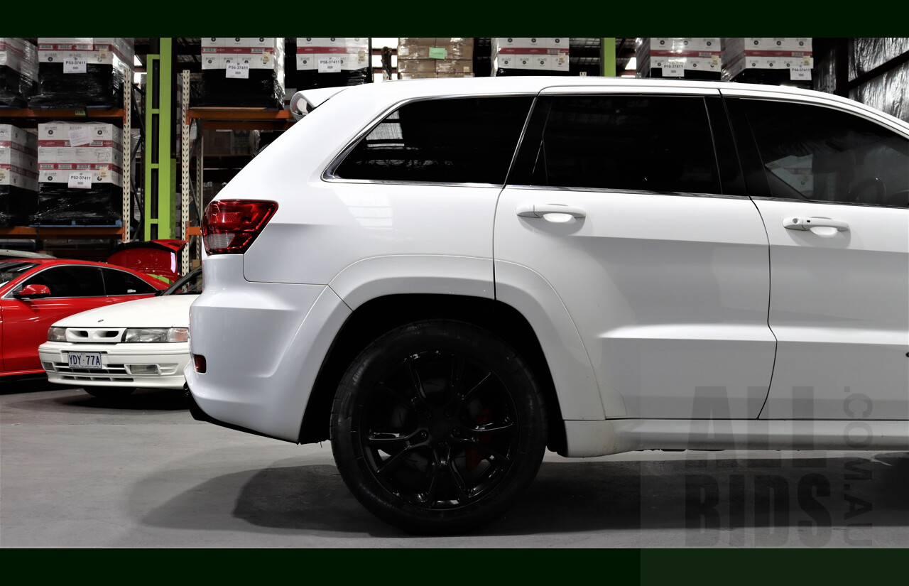 12/2012 Jeep Grand Cherokee SRT 8 (4x4) WK MY12 4d Wagon White 6.4L