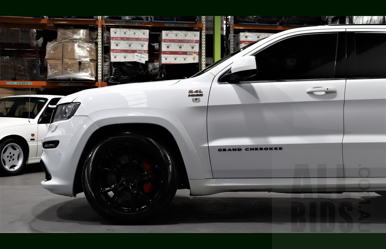 12/2012 Jeep Grand Cherokee SRT 8 (4x4) WK MY12 4d Wagon White 6.4L