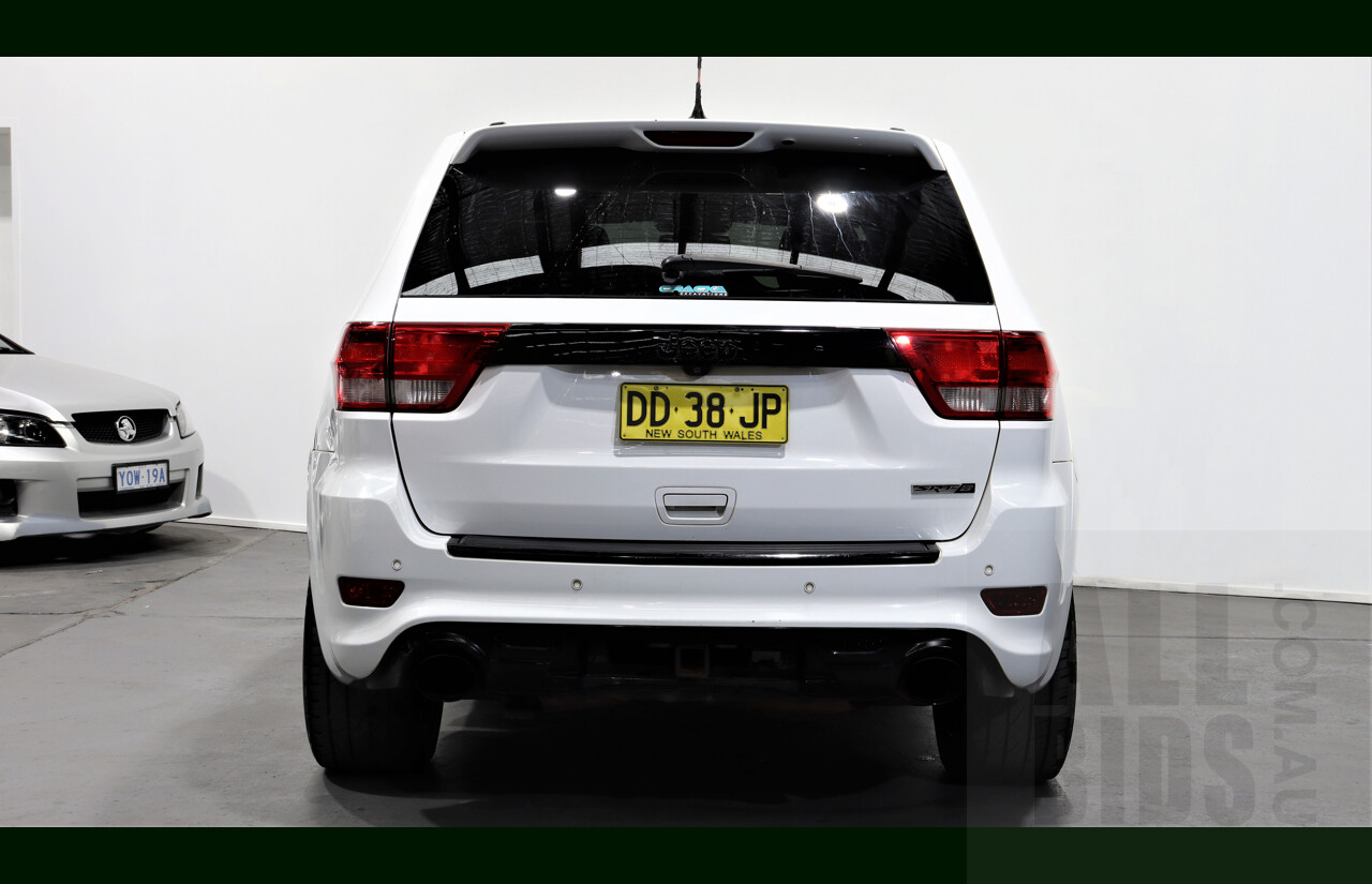12/2012 Jeep Grand Cherokee SRT 8 (4x4) WK MY12 4d Wagon White 6.4L