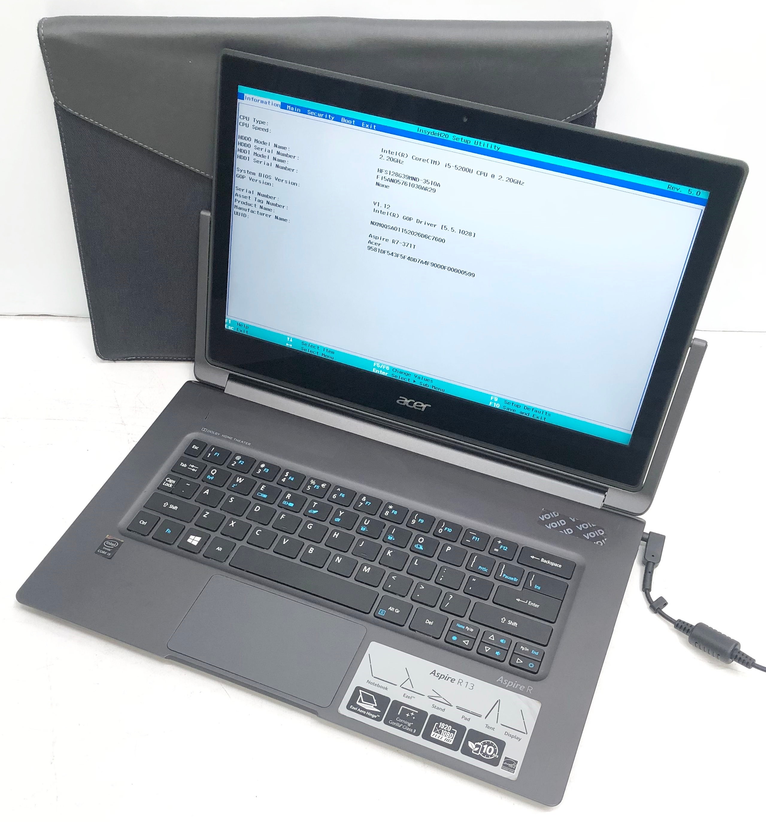 Acer R7 371T 59GR Aspire R 13 Lot 1523597 ALLBIDS