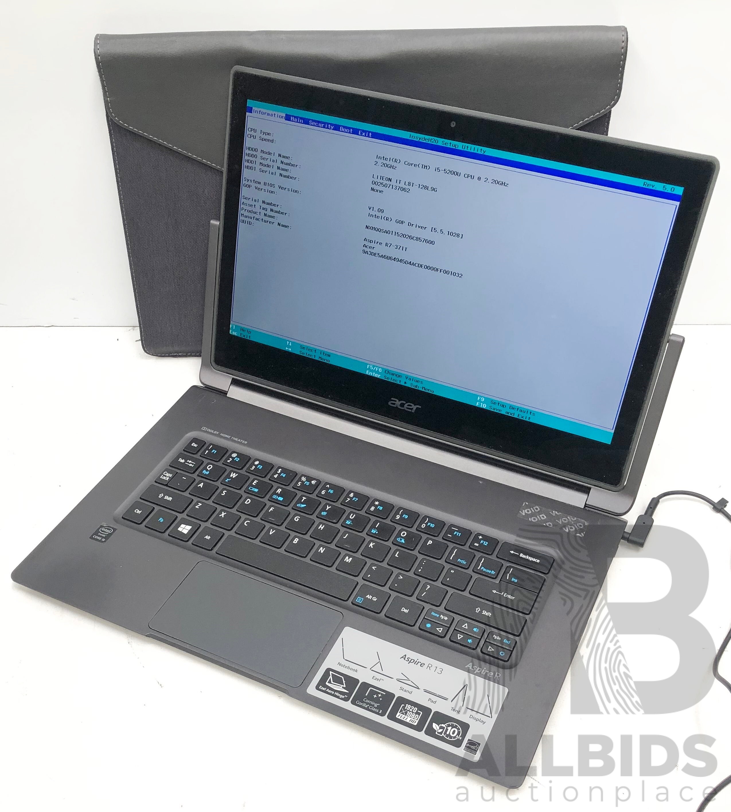 Acer R7 371T 59GR Aspire R 13 Lot 1511066 ALLBIDS