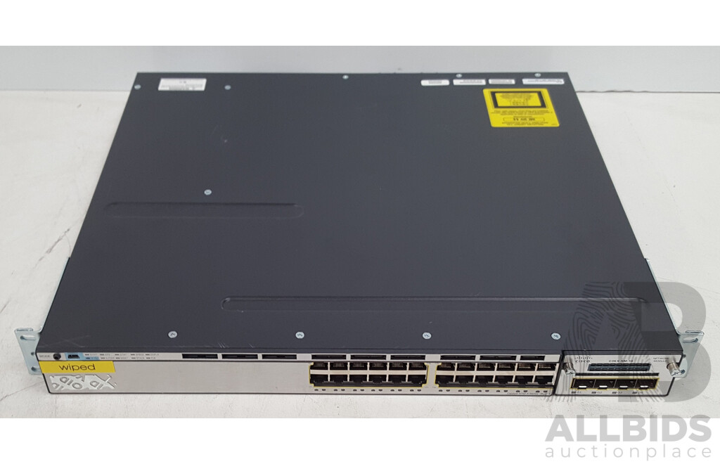 Cisco (WS-C3750X-24P-L) Catalyst 3750-X Series PoE+ 24-Port Gigabit Switch