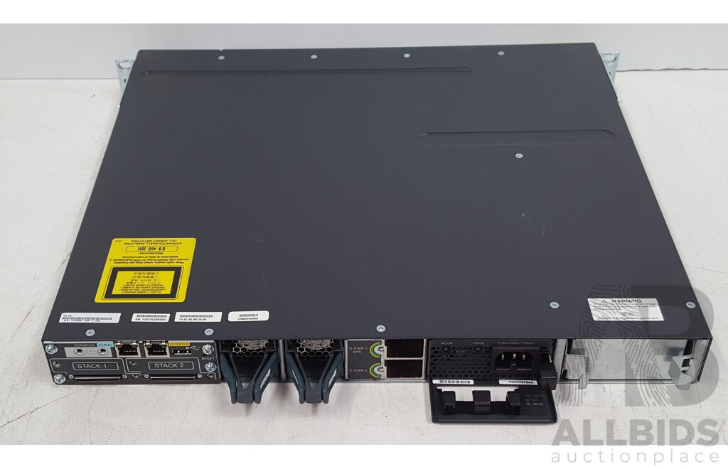 Cisco (WS-C3750X-24P-L) Catalyst 3750-X Series PoE+ 24-Port Gigabit Switch