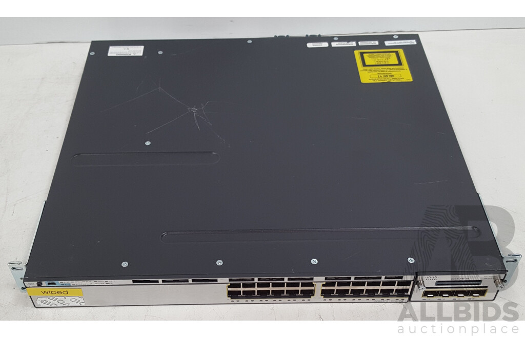 Cisco (WS-C3750X-24P-L) Catalyst 3750-X Series PoE+ 24-Port Gigabit Switch