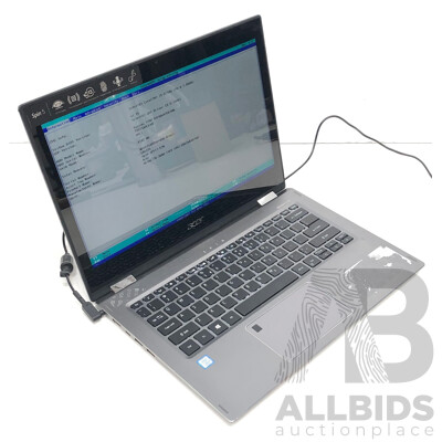 Acer (SP513-52N-58E1) Spin 5 Intel Core i5 (8250U) 1.60GHz-3.40GHz 4-Core CPU 13-Inch Convertible Touchscreen Laptop