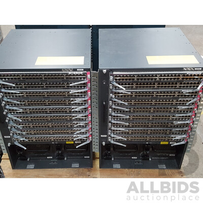 Cisco (WS-C6500-E) 6500 Series Network Chassis - Lot of Four