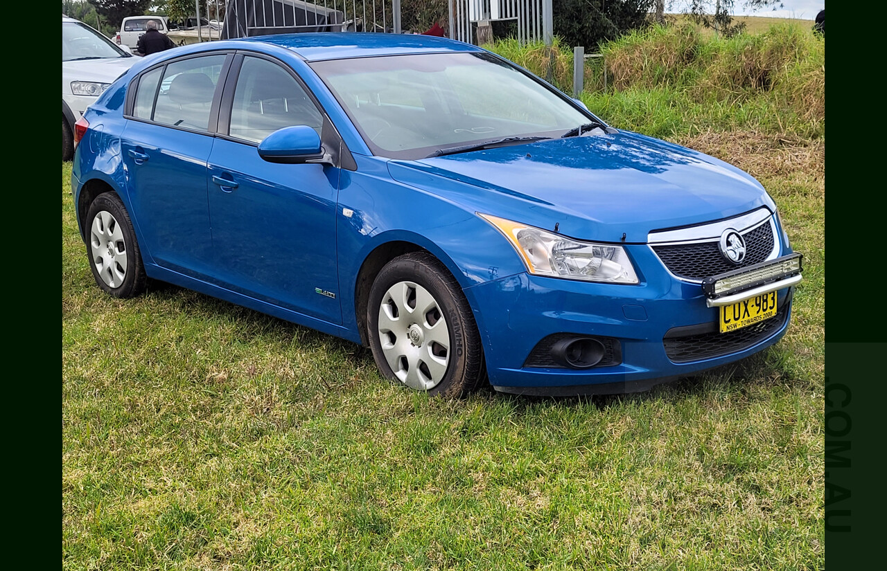 1/2012 Holden Cruze CD JH MY12 5d Hatchback Blue 1.4L