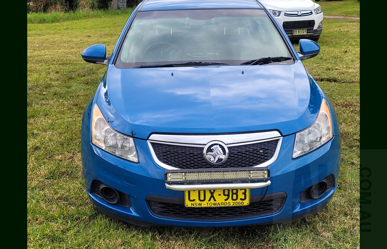 1/2012 Holden Cruze CD JH MY12 5d Hatchback Blue 1.4L