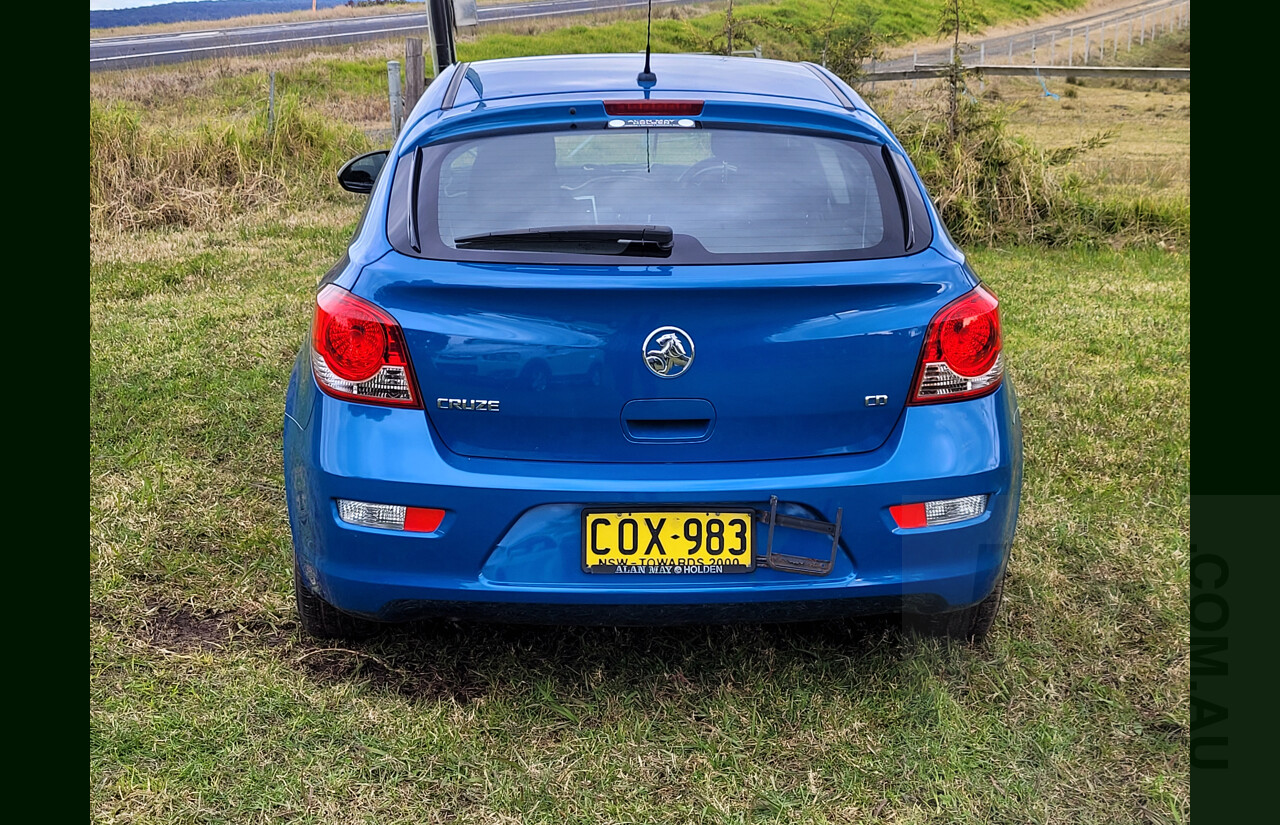 1/2012 Holden Cruze CD JH MY12 5d Hatchback Blue 1.4L