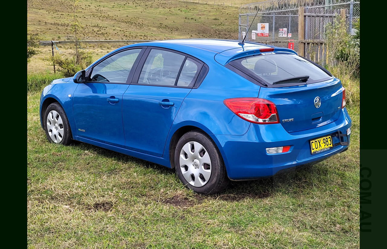 1/2012 Holden Cruze CD JH MY12 5d Hatchback Blue 1.4L