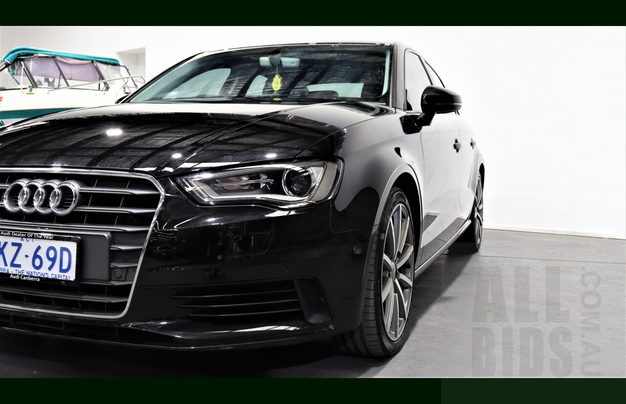 1/2016 Audi A3 1.4 TFSI 8V MY16 4d Sedan Black 1.4L