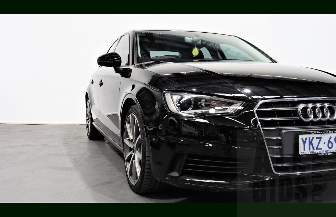 1/2016 Audi A3 1.4 TFSI 8V MY16 4d Sedan Black 1.4L