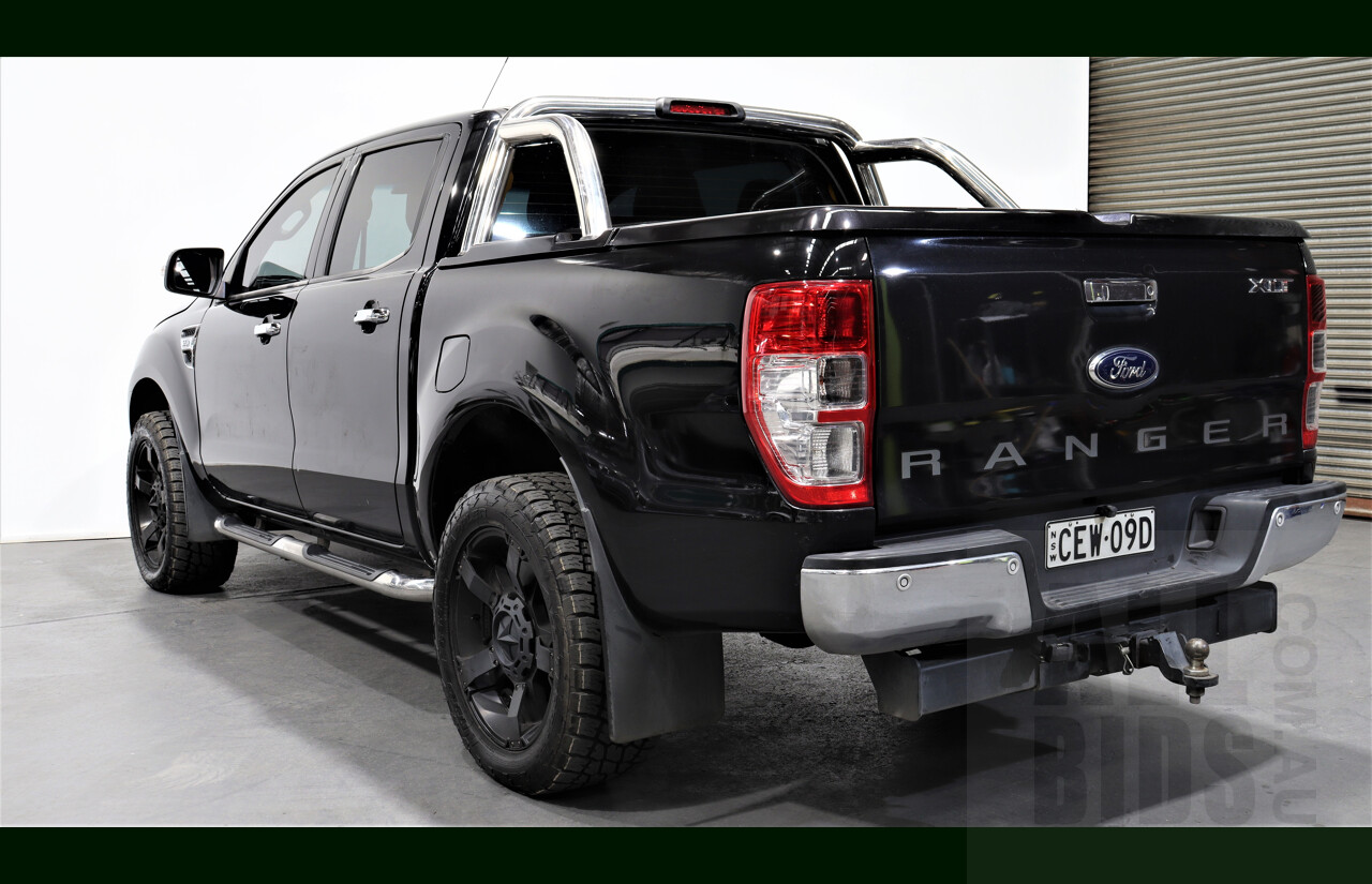 3/2012 Ford Ranger XLT 3.2 (4x4) PX Dual C/Chas Black 3.2L Turbo Diesel