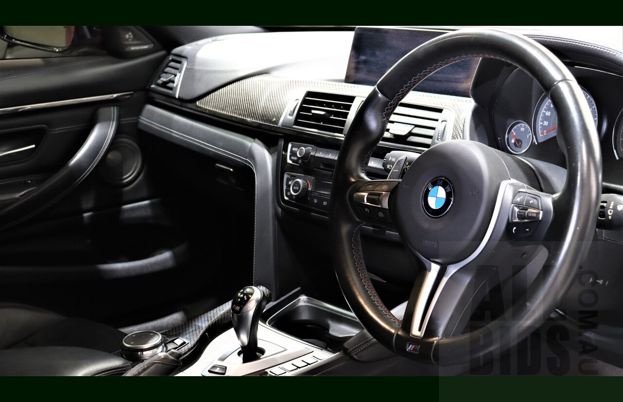 9/2015 BMW M4  F82 LCI 2d Coupe White White Wrapped Matte Red Chrome 3.0L Twin Turbo