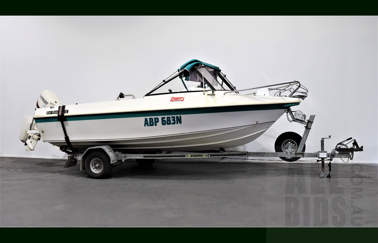 08/1998 Allison Boat Company Bay Runner 5 With 11/1998 Boeing Boat Trailer - VIN: AU-ALL00733 - Rego: ABP 683N