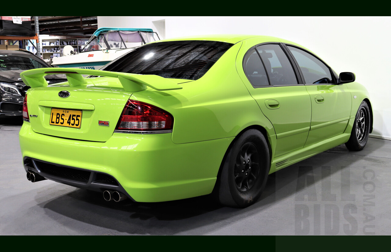 11/2003 Ford Falcon XR6T BA 4d F6 (Replica) Sedan Green 4.0L - Heavily Modified - 818HP