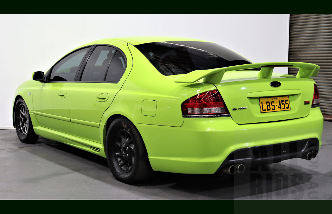 11/2003 Ford Falcon XR6T BA 4d F6 (Replica) Sedan Green 4.0L - Heavily Modified - 818HP