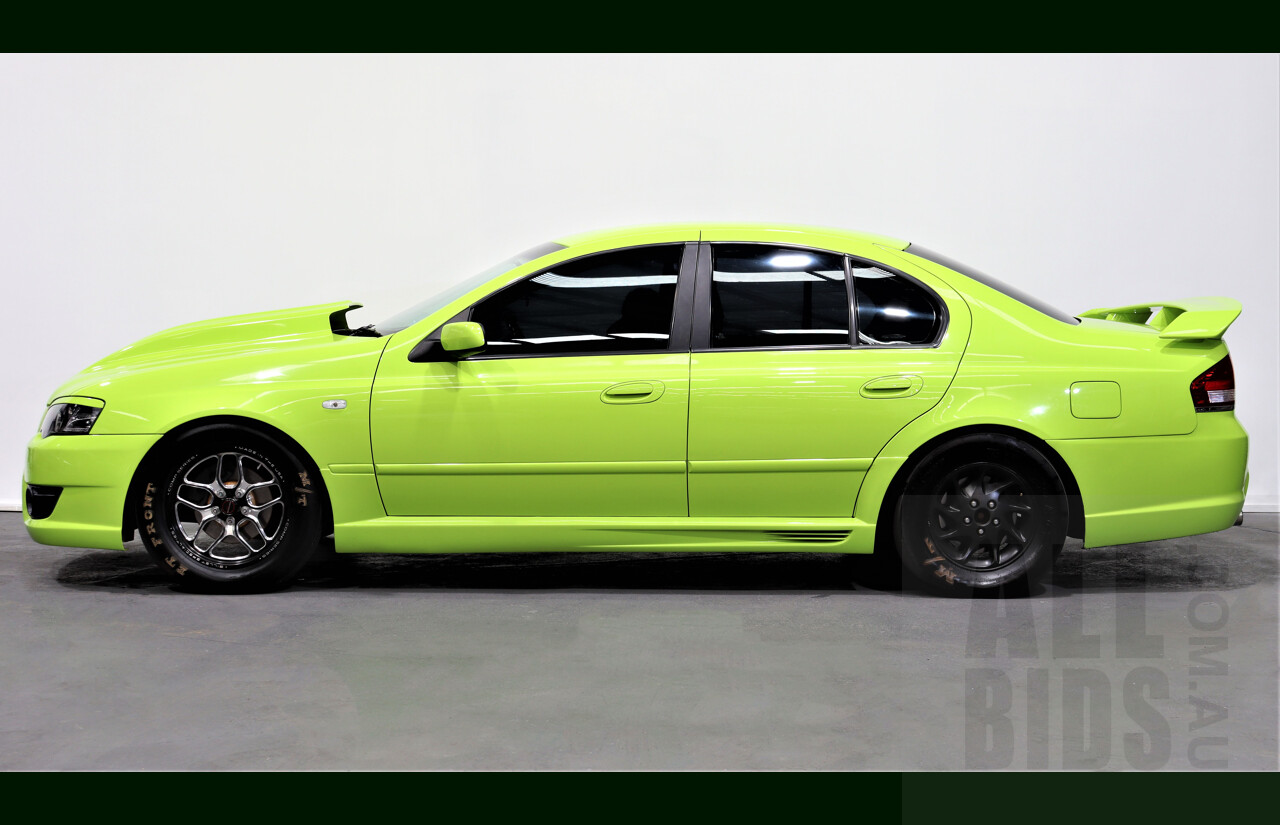 11/2003 Ford Falcon XR6T BA 4d F6 (Replica) Sedan Green 4.0L - Heavily Modified - 818HP