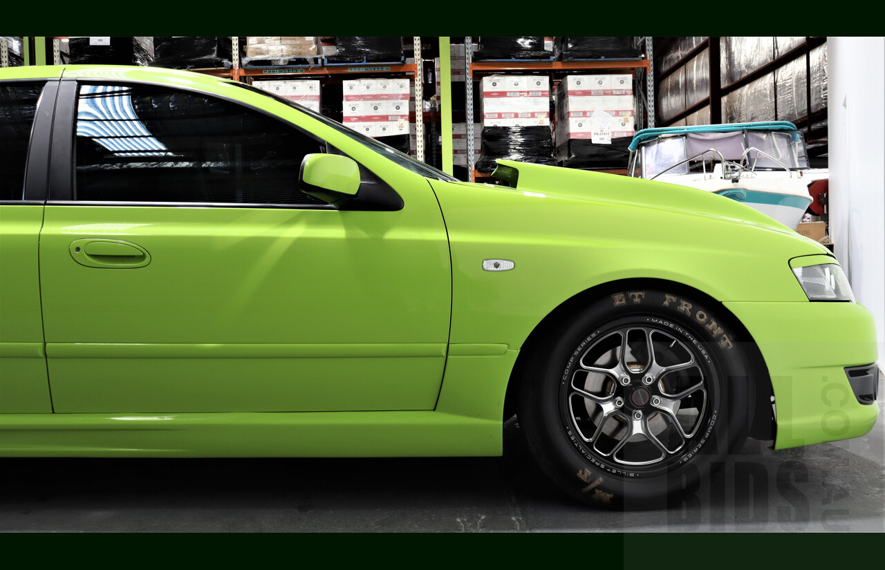 11/2003 Ford Falcon XR6T BA 4d F6 (Replica) Sedan Green 4.0L - Heavily Modified - 818HP