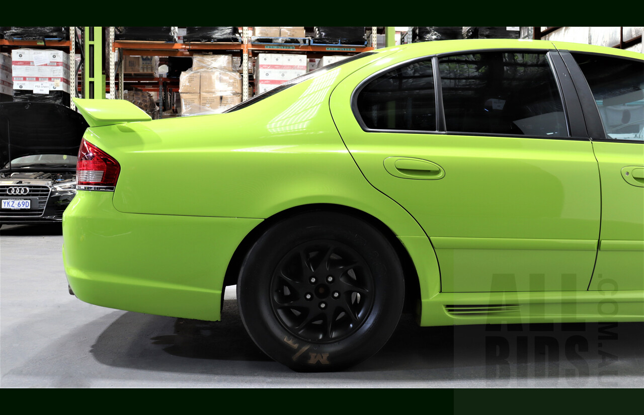 11/2003 Ford Falcon XR6T BA 4d F6 (Replica) Sedan Green 4.0L - Heavily Modified - 818HP