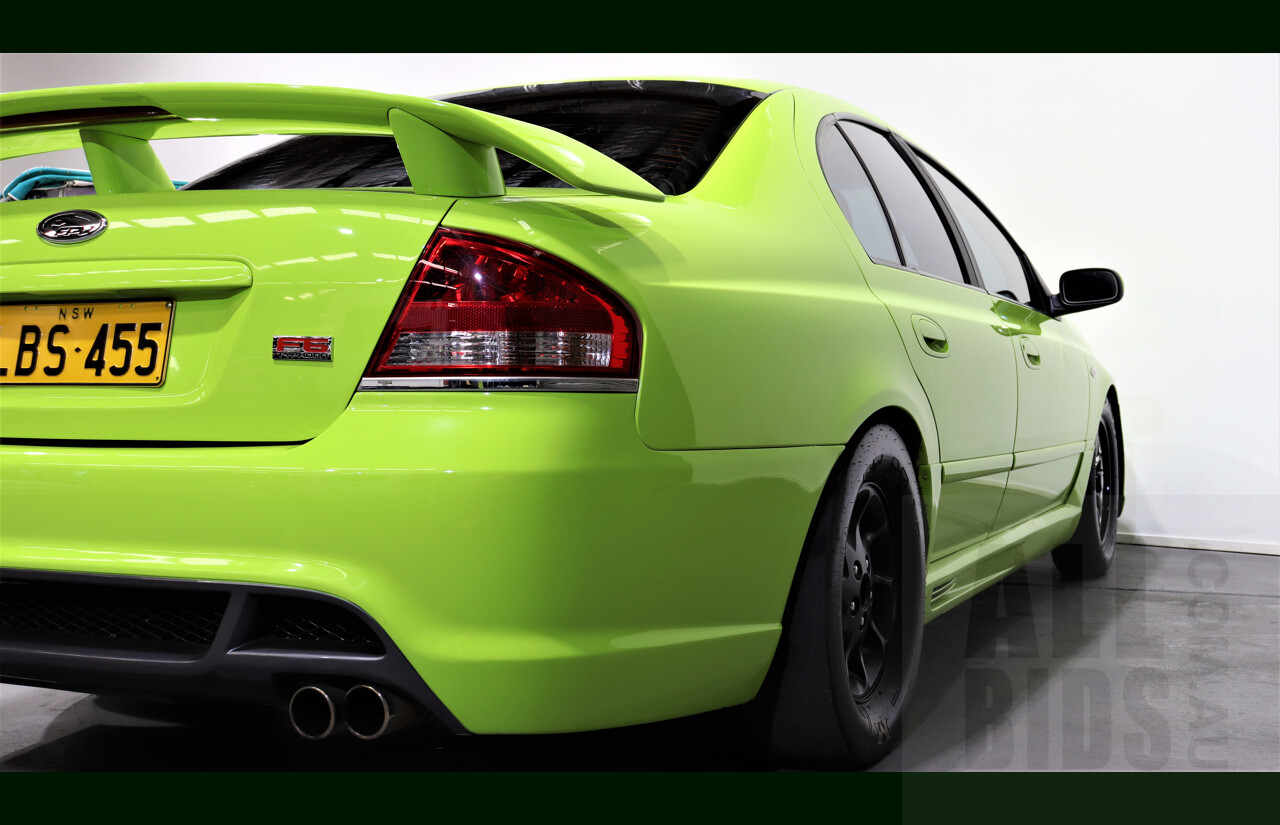 11/2003 Ford Falcon XR6T BA 4d F6 (Replica) Sedan Green 4.0L - Heavily Modified - 818HP