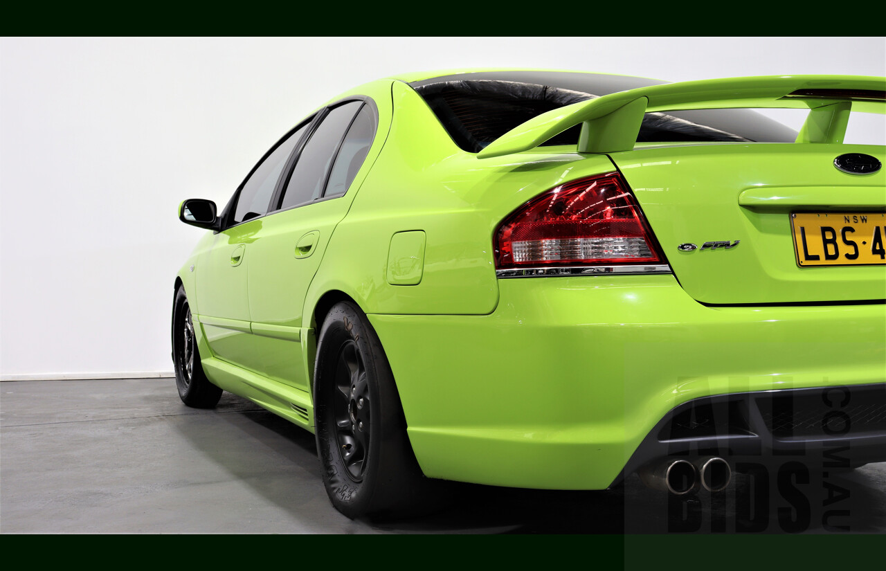 11/2003 Ford Falcon XR6T BA 4d F6 (Replica) Sedan Green 4.0L - Heavily Modified - 818HP