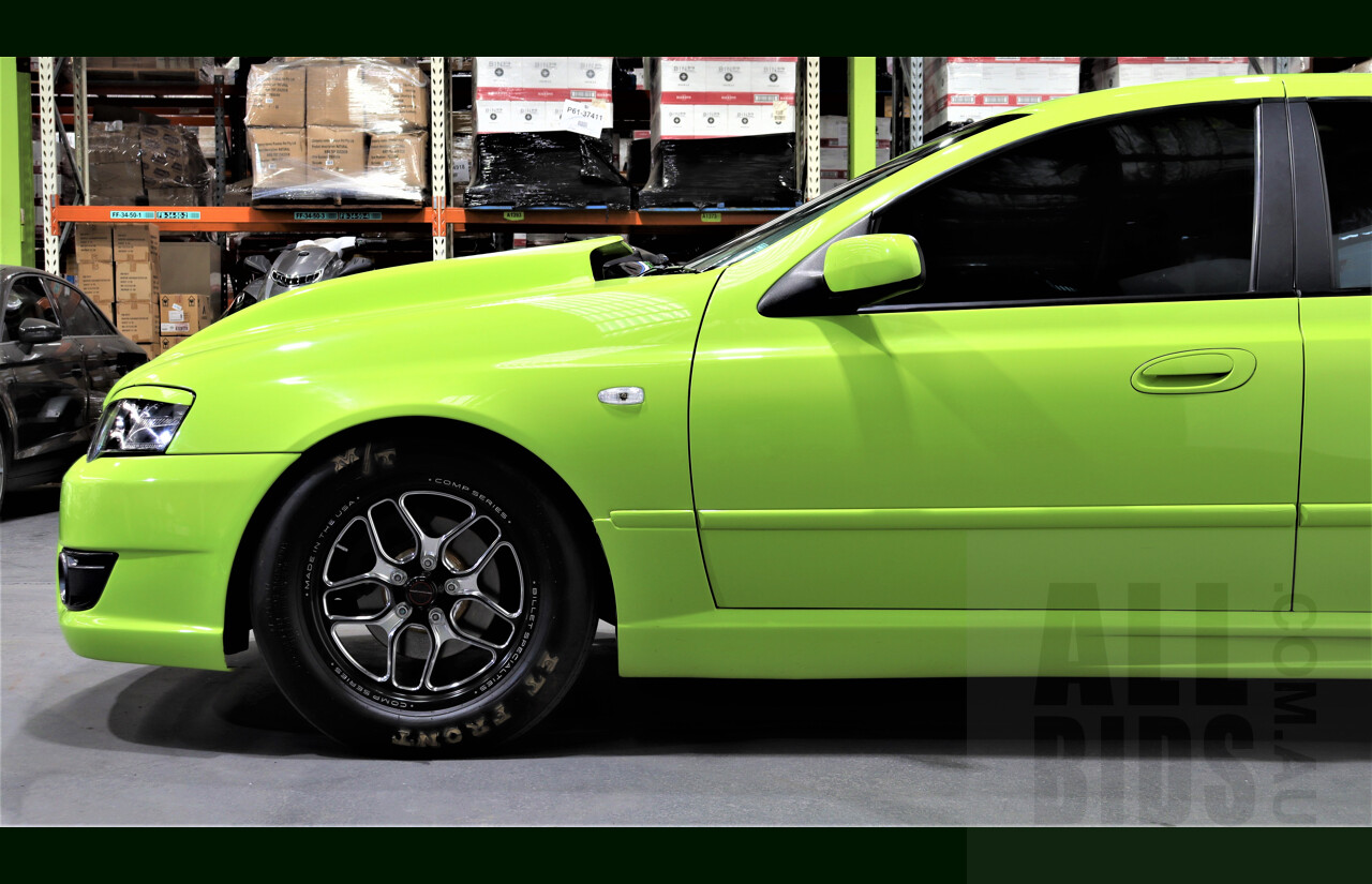 11/2003 Ford Falcon XR6T BA 4d F6 (Replica) Sedan Green 4.0L - Heavily Modified - 818HP