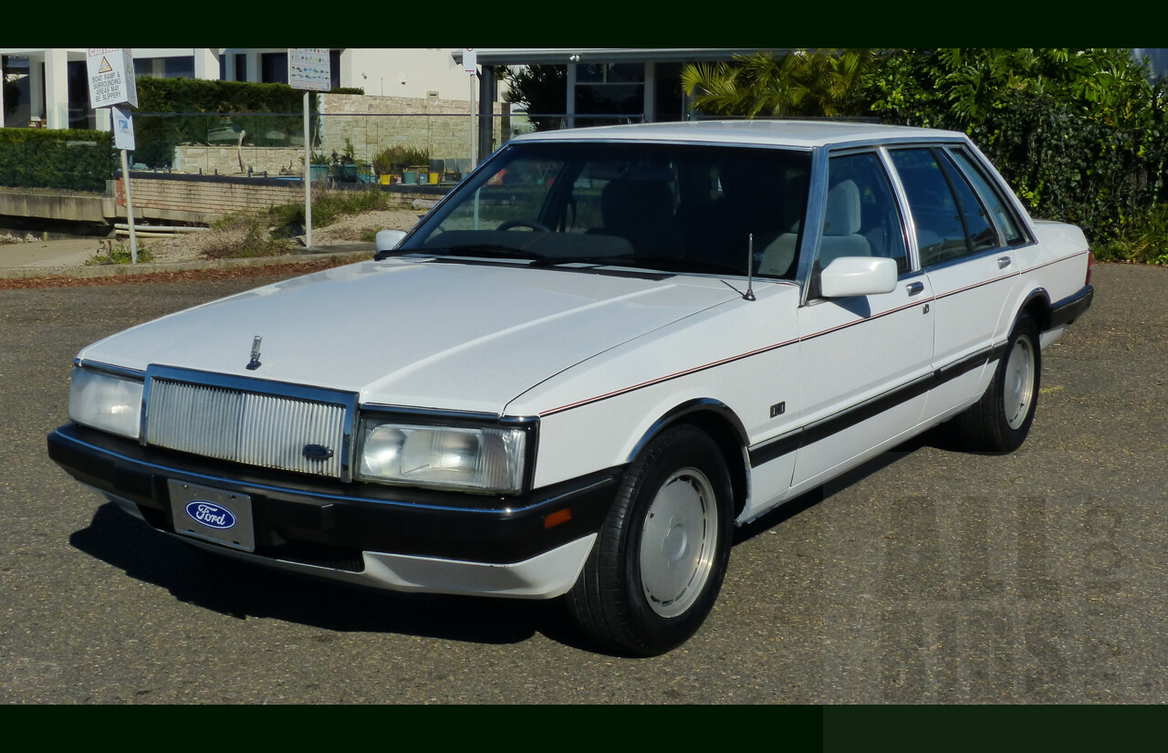 9/1987 Ford LTD FE 4d Sedan White Auto EFI 4.0L