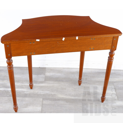 Vintage Norman Turner and Nottage Hardwood Hall Table with Matching Mirror