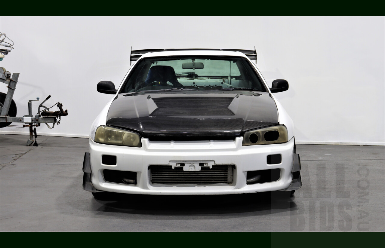 6/1998 Nissan Skyline 25-GT R34 Coupe White 3.0L Turbo RB30 With RB25 Head