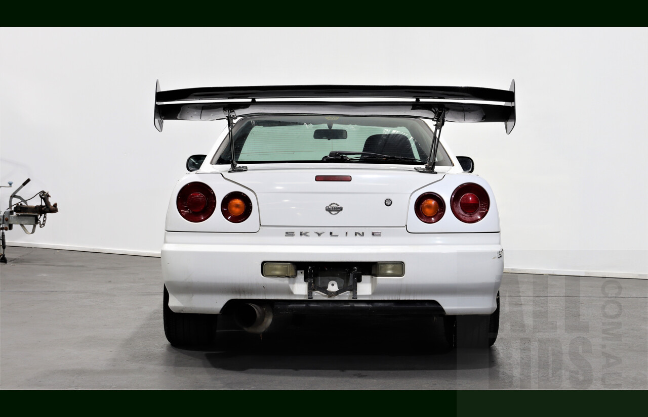 6/1998 Nissan Skyline 25-GT R34 Coupe White 3.0L Turbo RB30 With RB25 Head