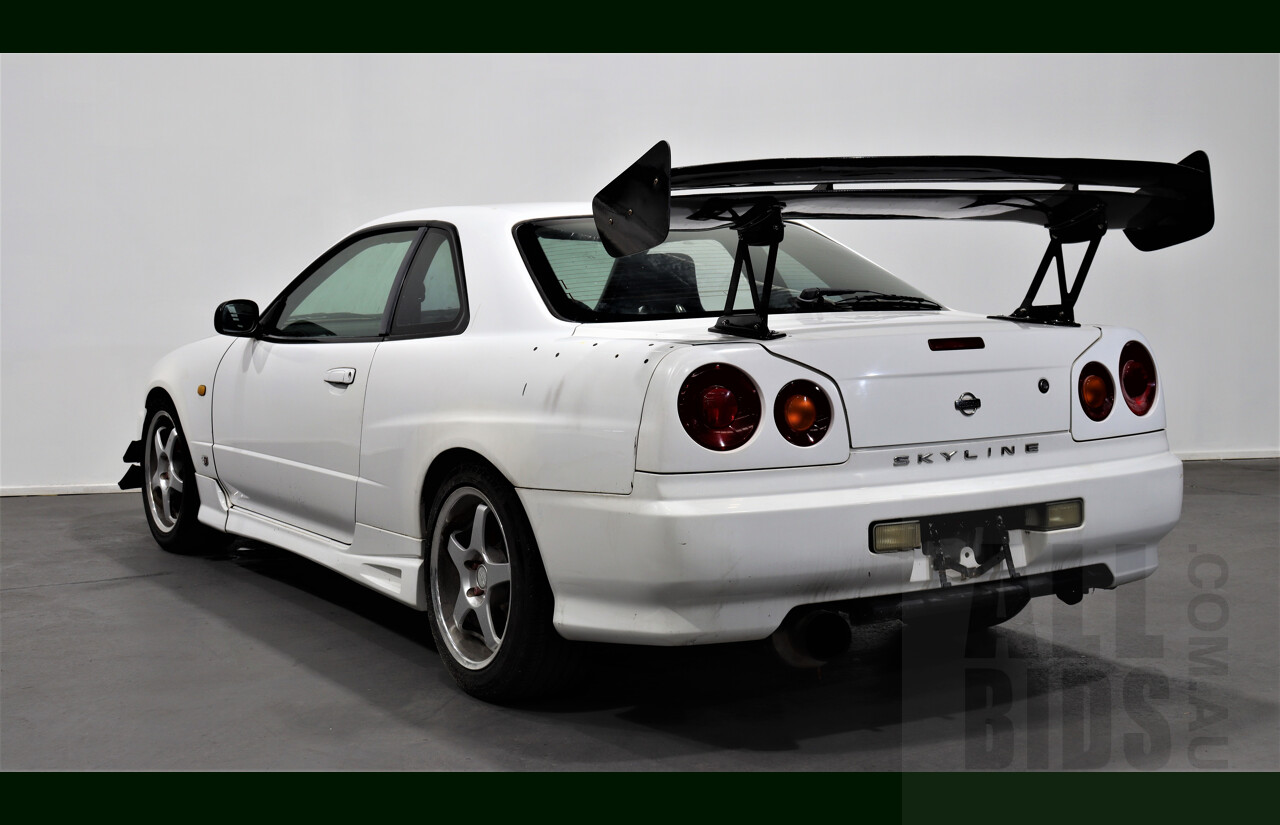 6/1998 Nissan Skyline 25-GT R34 Coupe White 3.0L Turbo RB30 With RB25 Head