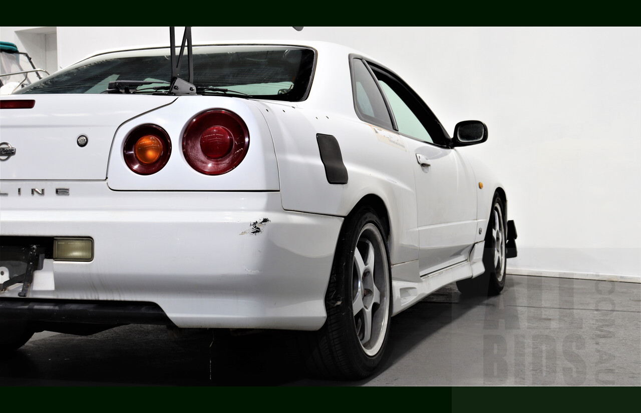 6/1998 Nissan Skyline 25-GT R34 Coupe White 3.0L Turbo RB30 With RB25 Head