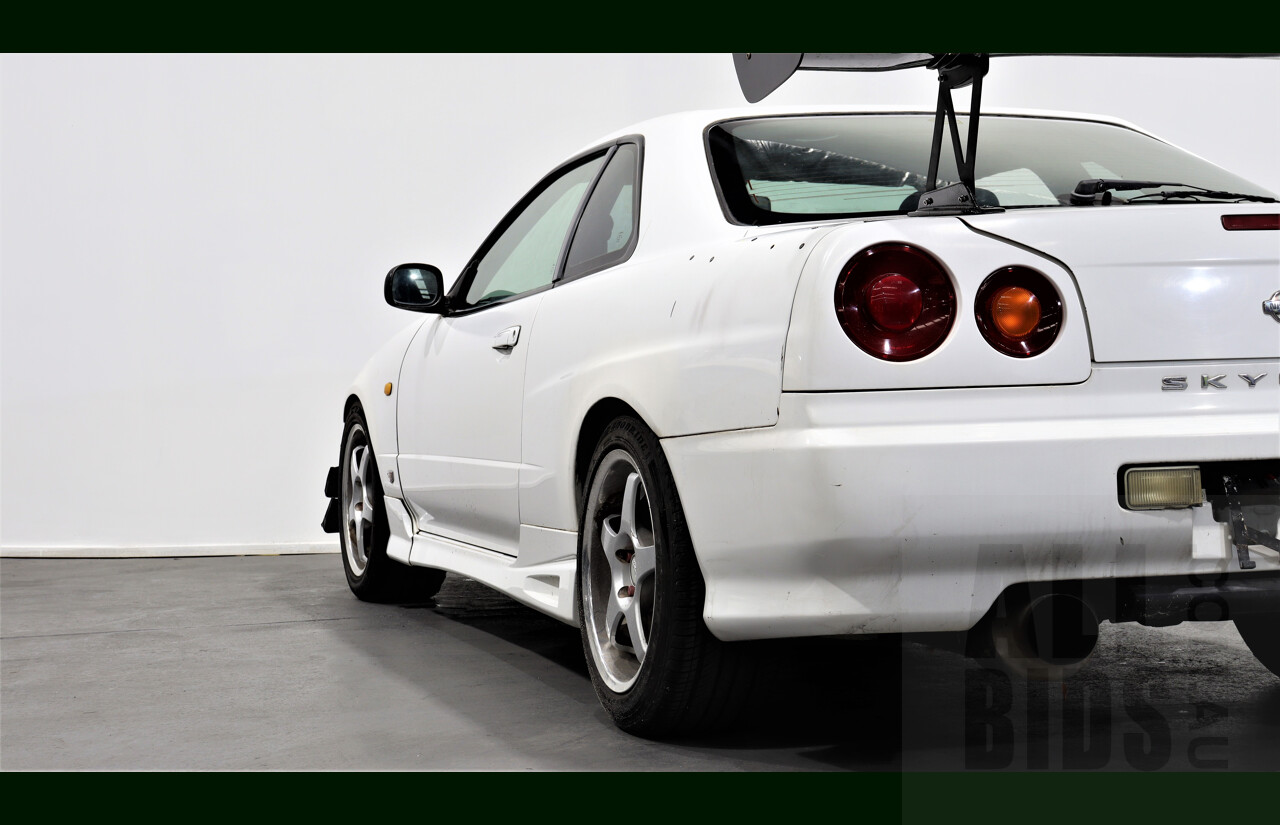 6/1998 Nissan Skyline 25-GT R34 Coupe White 3.0L Turbo RB30 With RB25 Head