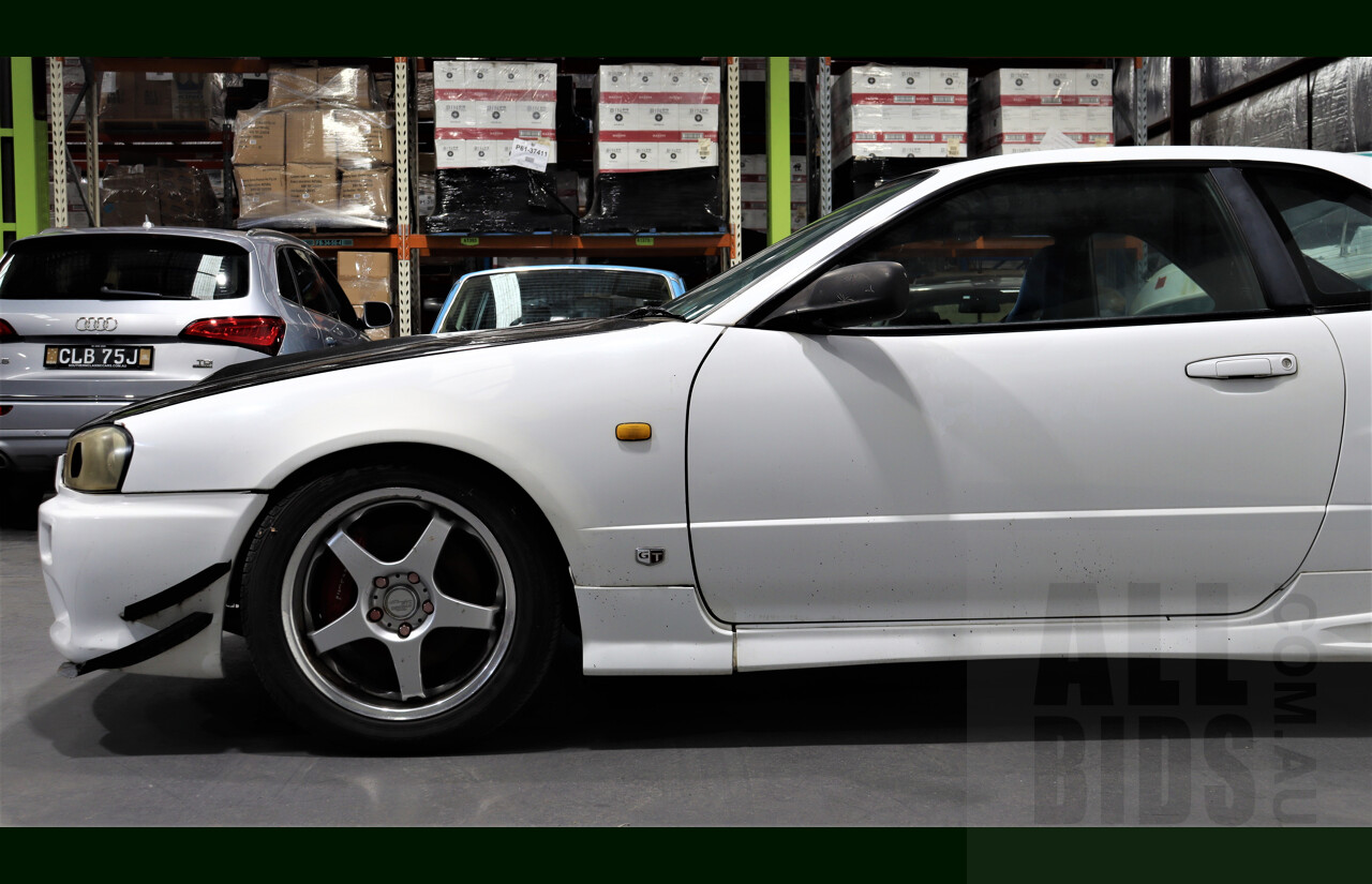 6/1998 Nissan Skyline 25-GT R34 Coupe White 3.0L Turbo RB30 With RB25 Head