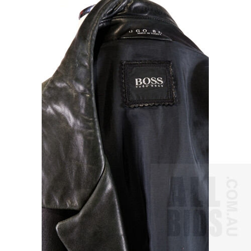 Vintage Hugo Boss Leather Jacket