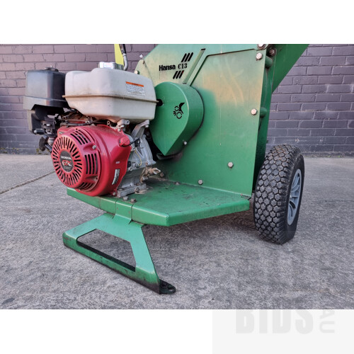 Hansa C13 Chipper and Plant Trailer Combination  VIN: 6TAND9AUT91003995, Registration T2049H (ACT)