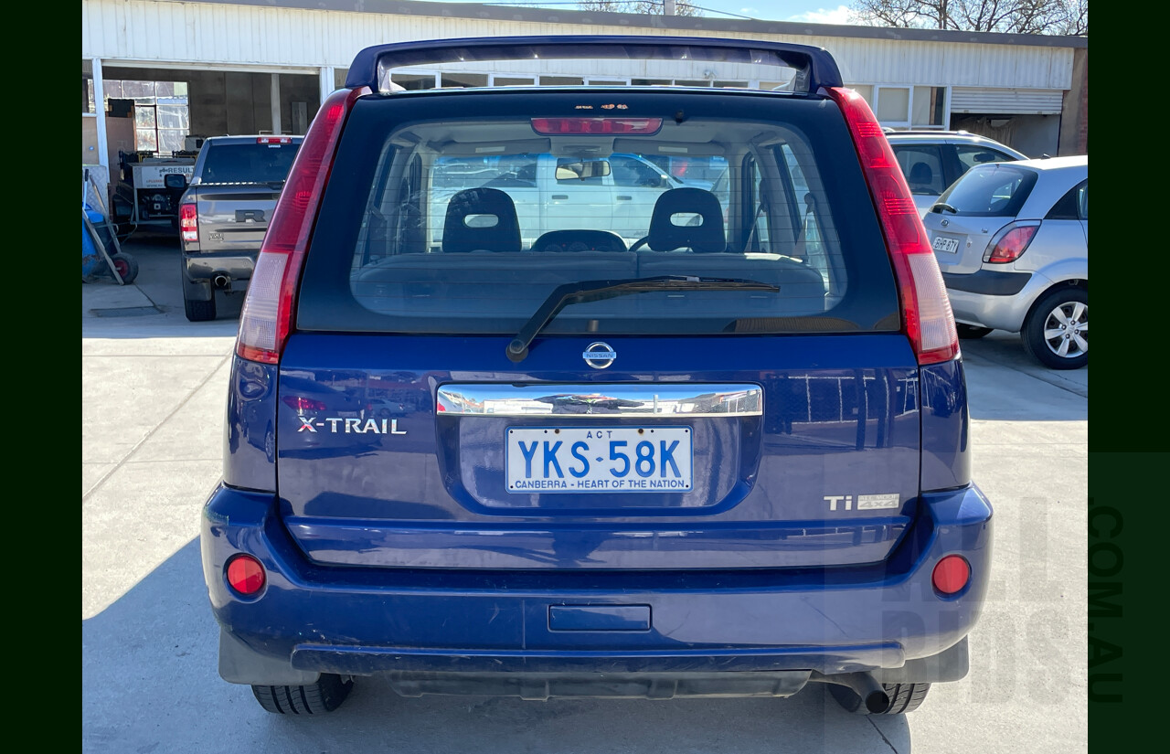 3/2005 Nissan X-Trail Ti (4x4) T30 4d Wagon Blue 2.5L