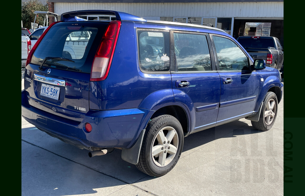 3/2005 Nissan X-Trail Ti (4x4) T30 4d Wagon Blue 2.5L
