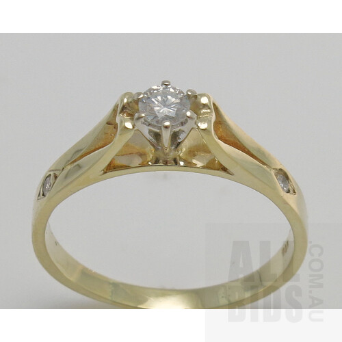 9ct Gold Diamond Ring