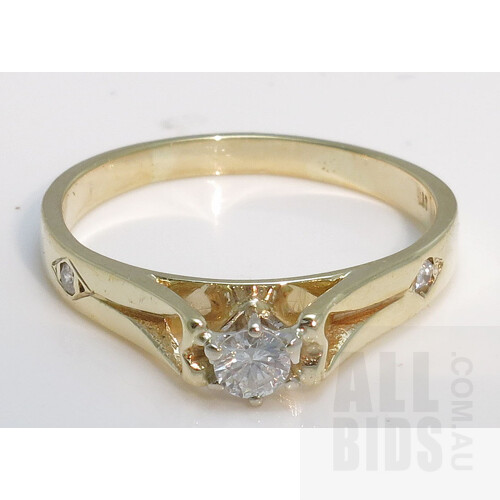 9ct Gold Diamond Ring