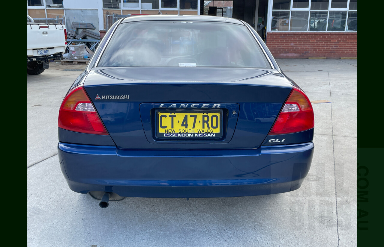 12/2002 Mitsubishi Lancer GLi CE 4d Sedan Blue 1.8L