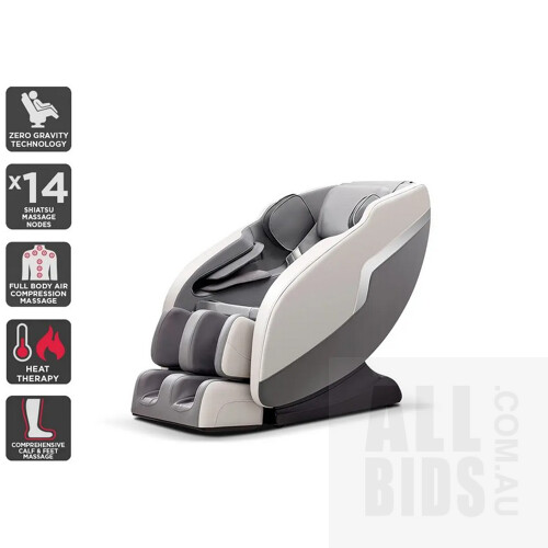 Kogan S1 Zero-Gravity Heated Shiatsu Massage Recliner Chair (Grey) - ORP $829