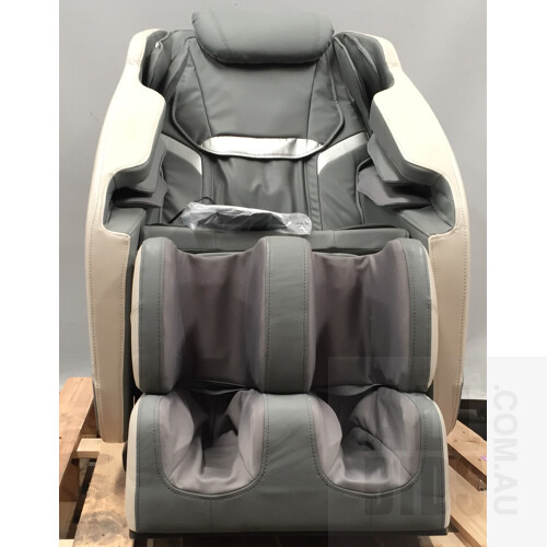 Kogan S1 Zero-Gravity Heated Shiatsu Massage Recliner Chair (Grey) - ORP $829