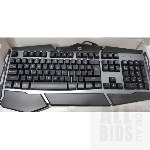 Kogan GK9 RGB Gaming Keyboard and Kogan Full RGB Mechanical Keyboard (Red Switch) - Lot of 2