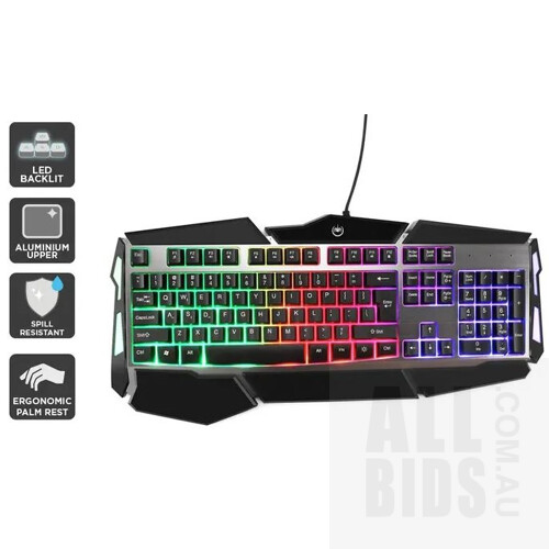 Kogan GK9 RGB Gaming Keyboard and Kogan Full RGB Mechanical Keyboard (Red Switch) - Lot of 2